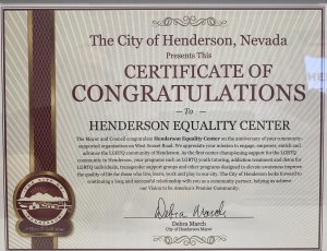 Henderson Equality Center Pride Fest 2021