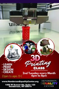 3D Printing Class @ Henderson Equality Center