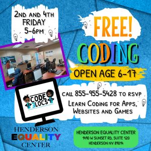 Coding Class with "Code Elocs" @ Henderson Equality Cetner