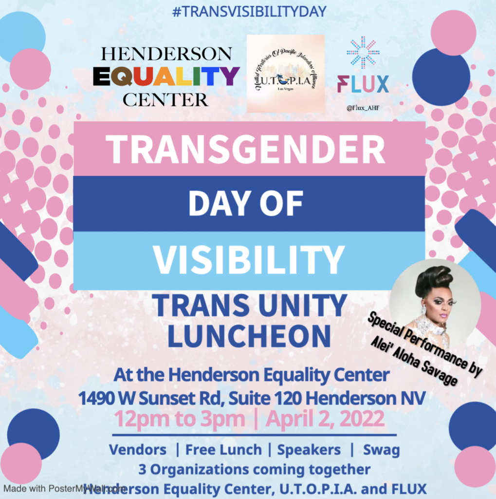 Transvisibilityday Luncheon - Henderson Equality Center