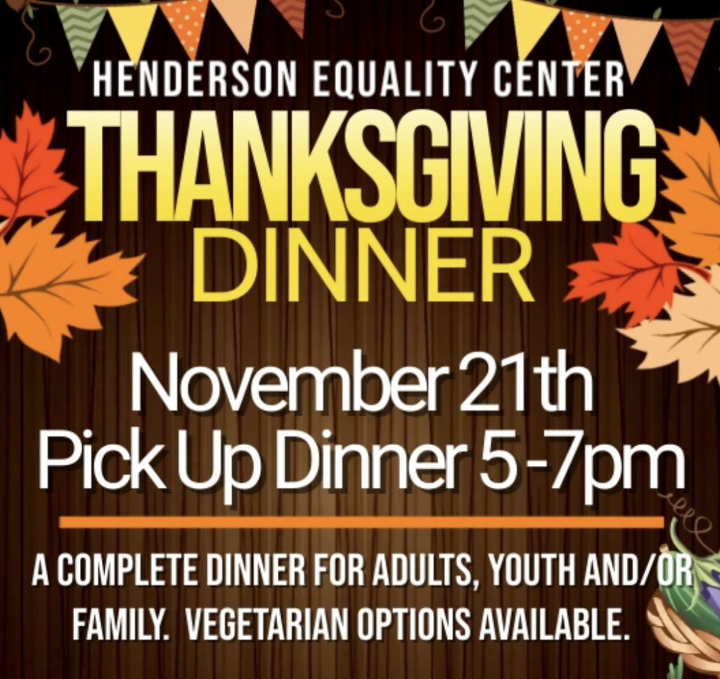 Thanksgiving Meal Giveaway - Henderson Equality Center